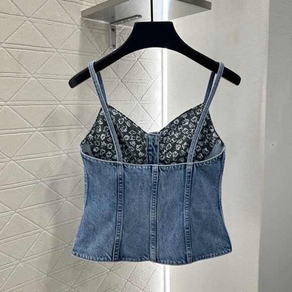 CHANEL Blue Denim Camisole - Picture 2 of 8